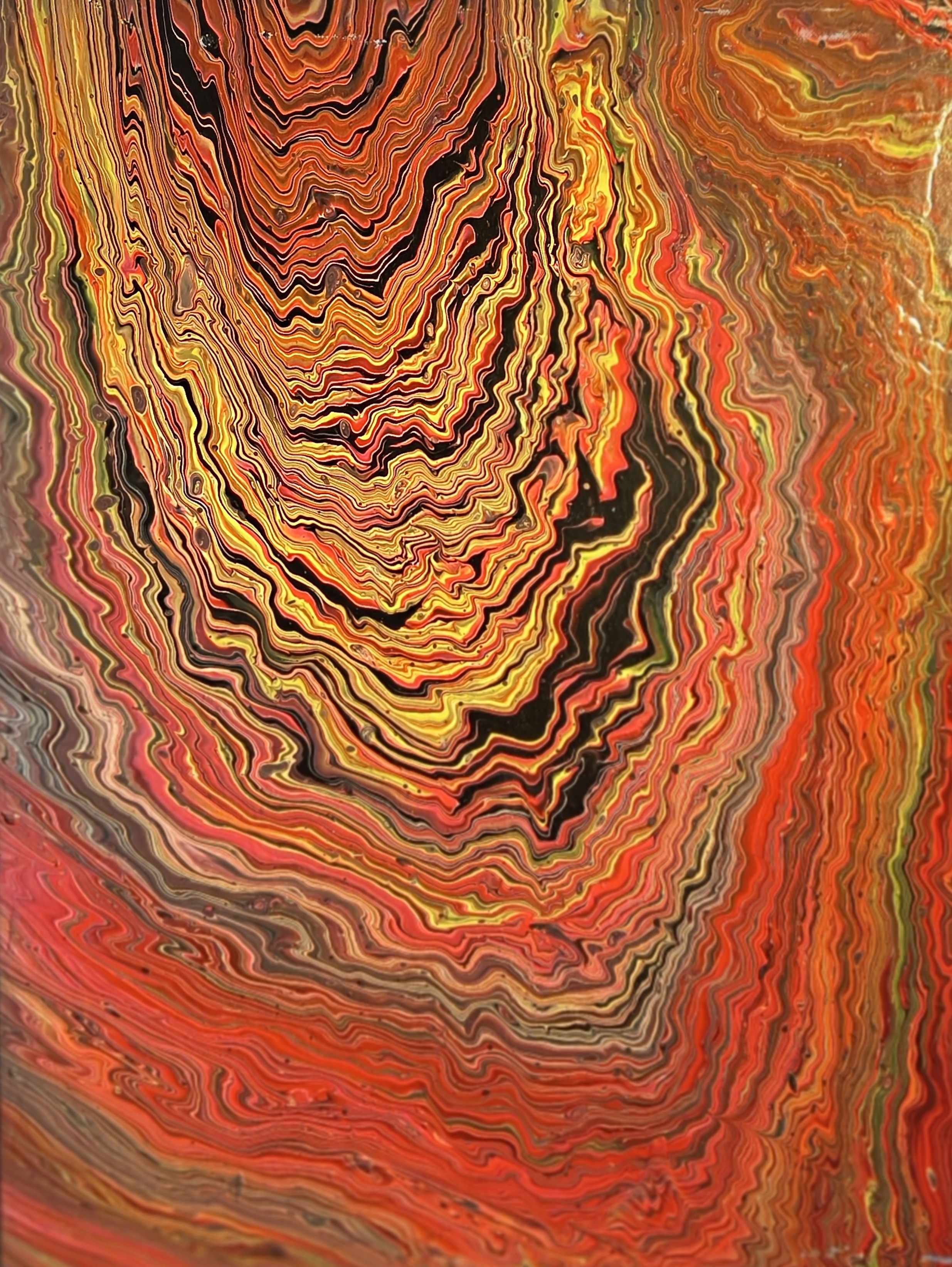 Solar Echos - pour painting by Chris Broussard